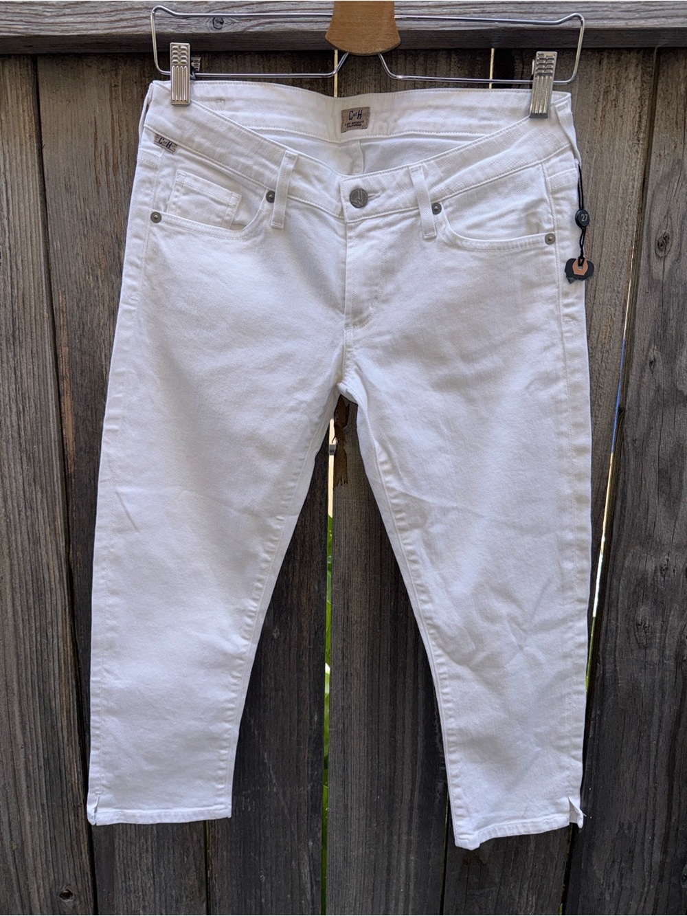 Citizens of Humanity Cropped White Jeans Size 27
